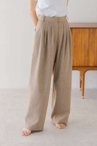 【8月9日(金)20:00〜 再販予約開始】タックワイドパンツ｜TUCK WIDE PANTS