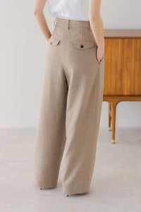 ♡♡♡　regleam リグリーム タックワイドパンツ beige タックワイドパンツ｜TUCK WIDE PANTSの通販｜regleam