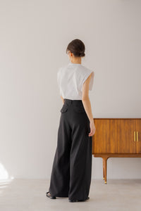 ♡♡♡　regleam リグリーム タックワイドパンツ beige タックワイドパンツ｜TUCK WIDE PANTSの通販｜regleam