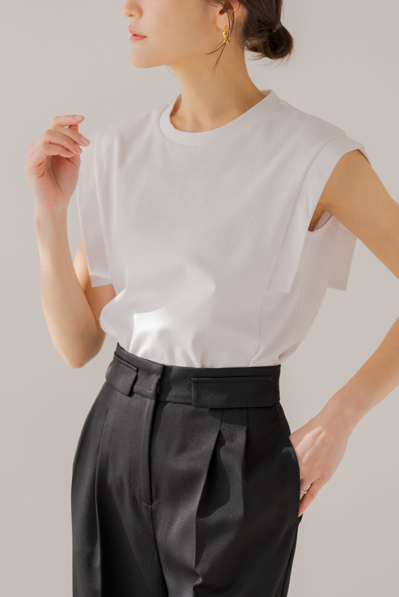 regleam ストラップ2WAYワイドパンツ M black ストラップ2WAYワイドパンツ｜STRAP 2WAY WIDE PANTSの通販｜regleam