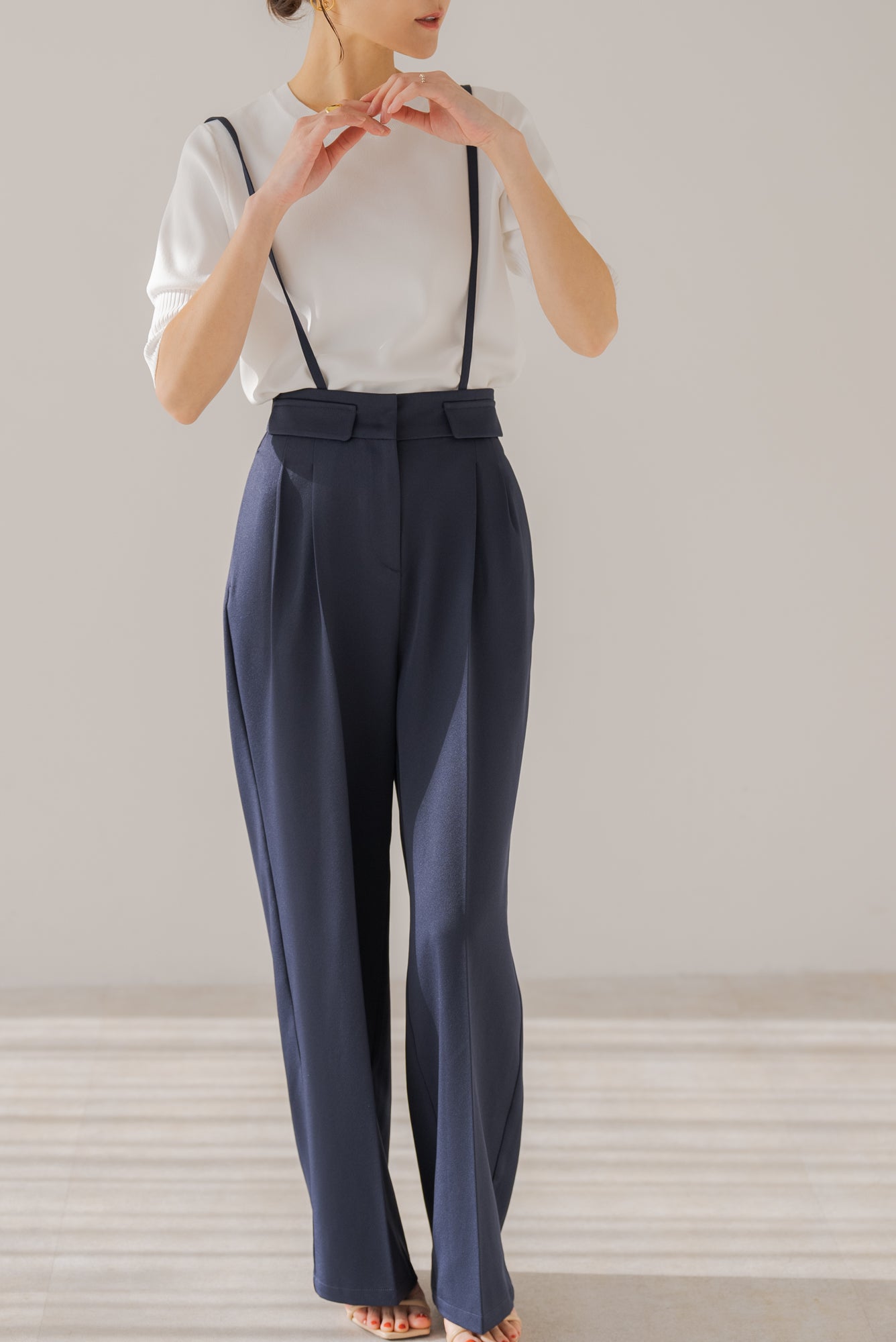 最新デザインの ストラップ2WAYワイドパンツ｜STRAP PANTSの通販｜regleam WIDE 2WAY パンツ