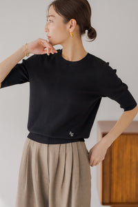 ロゴ入り半袖ニット｜LOGO SHORT SLEEVE KNITの通販｜regleam