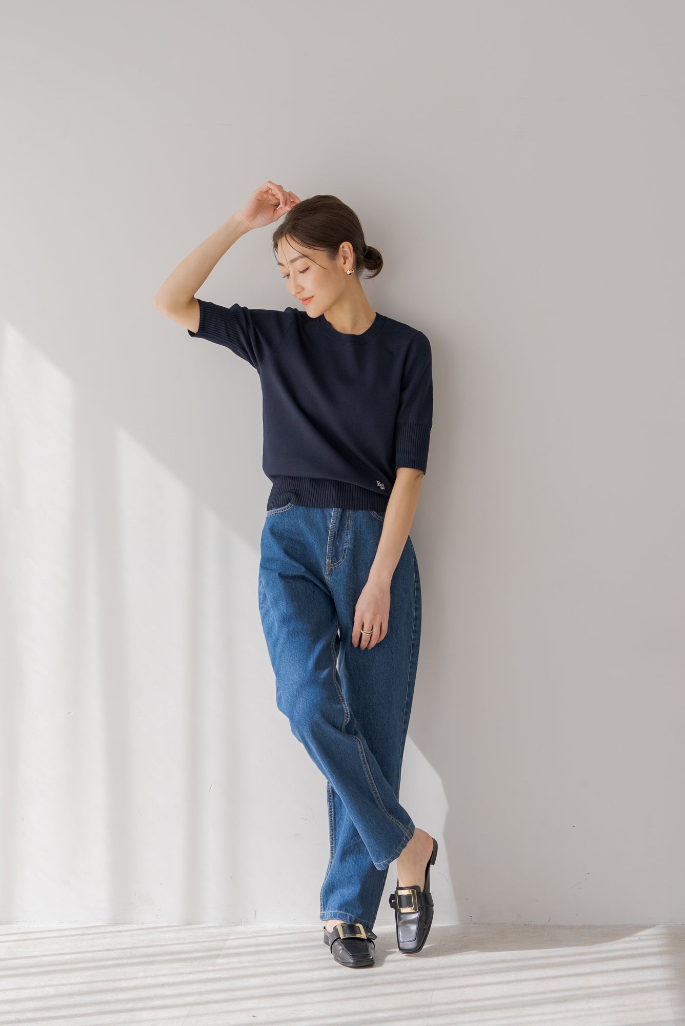 ロゴ入り半袖ニット｜LOGO SHORT SLEEVE KNITの通販｜regleam