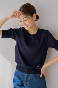 ロゴ入り半袖ニット｜LOGO SHORT SLEEVE KNITの通販｜regleam