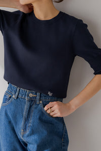 ロゴ入り半袖ニット｜LOGO SHORT SLEEVE KNITの通販｜regleam