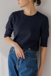 ロゴ入り半袖ニット｜LOGO SHORT SLEEVE KNITの通販｜regleam