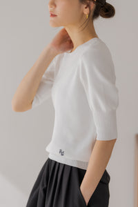 regleam ロゴ入り半袖ニット LOGO SHORT SLEEVE KNIT ロゴ入り半袖ニット｜LOGO SHORT SLEEVE KNITの通販｜regleam