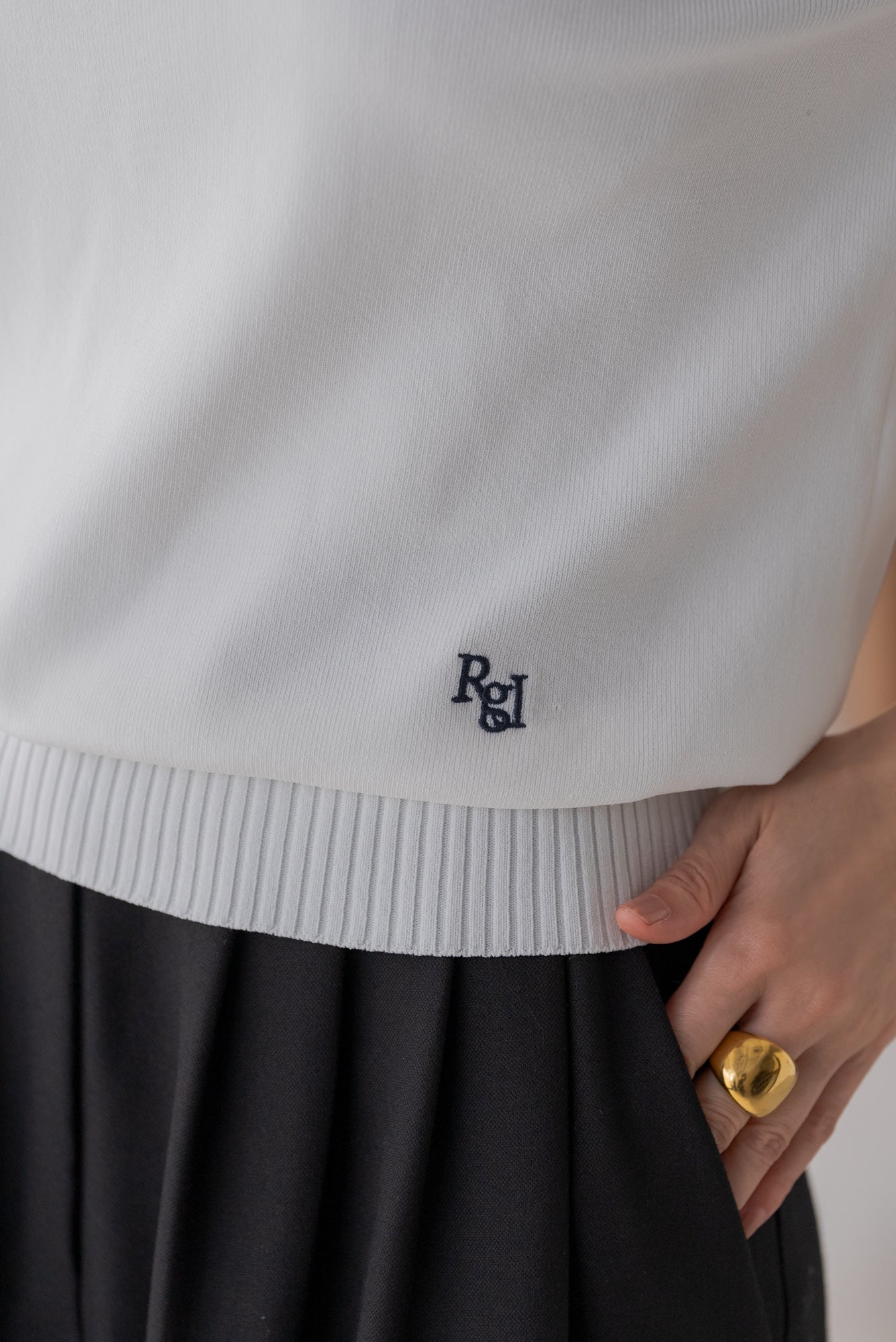 ロゴ入り半袖ニット｜LOGO SHORT SLEEVE KNITの通販｜regleam