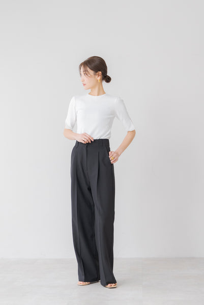 【5月15日(水)20:00〜 販売開始】センタープレスワイドパンツ｜CENTER PRESS WIDE PANTS