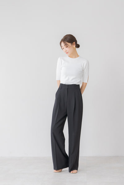 【5月15日(水)20:00〜 販売開始】センタープレスワイドパンツ｜CENTER PRESS WIDE PANTS