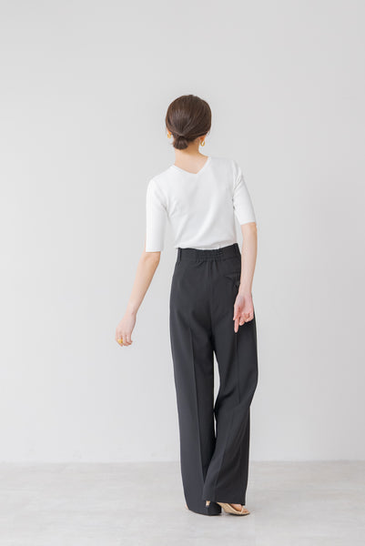 【7月25日(木)20:00〜 再販開始】センタープレスワイドパンツ｜CENTER PRESS WIDE PANTS