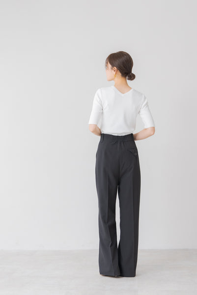 【7月25日(木)20:00〜 再販開始】センタープレスワイドパンツ｜CENTER PRESS WIDE PANTS