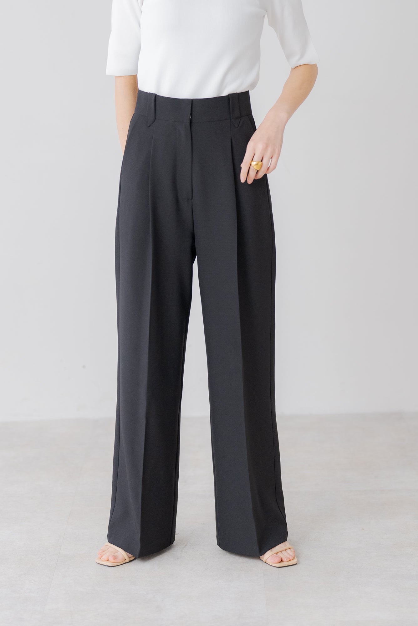 センタープレスワイドパンツ｜CENTER PRESS WIDE PANTSの通販