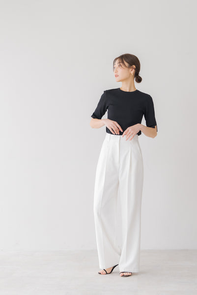 【7月25日(木)20:00〜 再販開始】センタープレスワイドパンツ｜CENTER PRESS WIDE PANTS