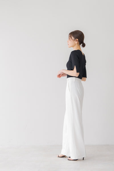 【7月25日(木)20:00〜 再販開始】センタープレスワイドパンツ｜CENTER PRESS WIDE PANTS