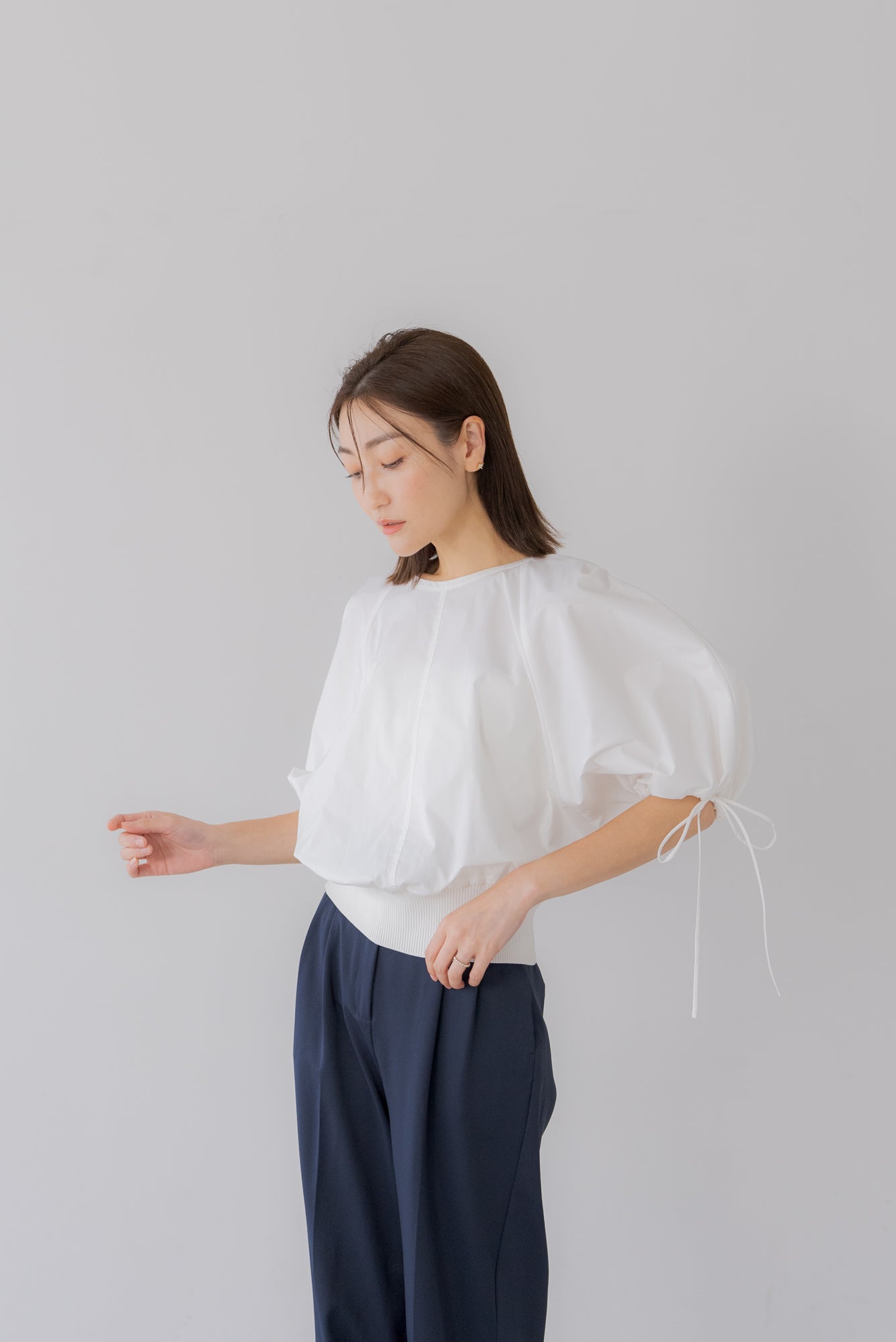 リグリーム♡ドルマンリボンブラウス美品 ドルマンリボンブラウス｜DOLMAN RIBBON BLOUSEの通販｜regleam