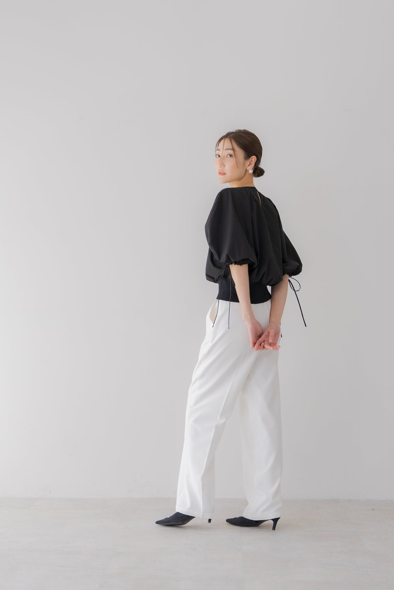 リグリーム♡ドルマンリボンブラウス美品 ドルマンリボンブラウス｜DOLMAN RIBBON BLOUSEの通販｜regleam