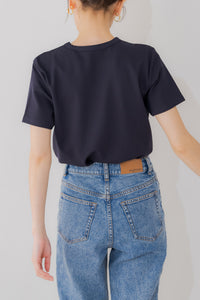 Regleam Tシャツ　ネイビー　エンボスロゴTシャツ　リグリーム エンボスTシャツ｜EMBOSS TEEの通販｜regleam