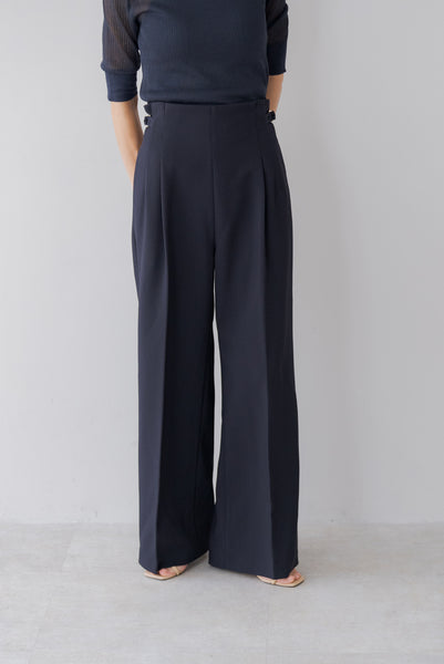 [Pre-orders start from 12:00 on Tuesday, July 2nd] Side belt wide pants | SIDE BELT WIDE PANTS