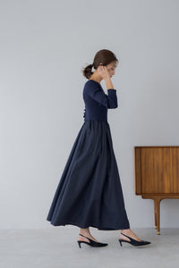 リブニットドッキングワンピース｜RIB KNIT DOCKING DRESSの通販｜regleam