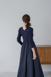 リブニットドッキングワンピース｜RIB KNIT DOCKING DRESSの通販｜regleam