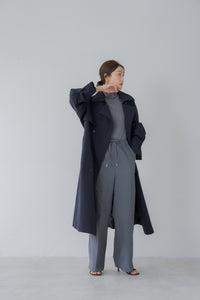 【regleam】トレンチコート　ネイビー トレンチコート｜TRENCH COATの通販｜regleam