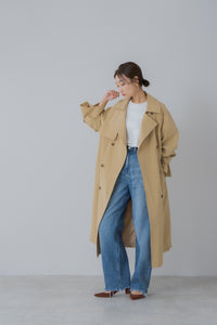 【regleam】トレンチコート　ネイビー ボリューム トレンチコート｜VOLUME TRENCH COATの通販｜regleam