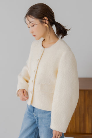 【10月3日(木)12:00〜 再販予約開始】ブークレボタンジャケット｜BOUCLE BUTTON JACKET