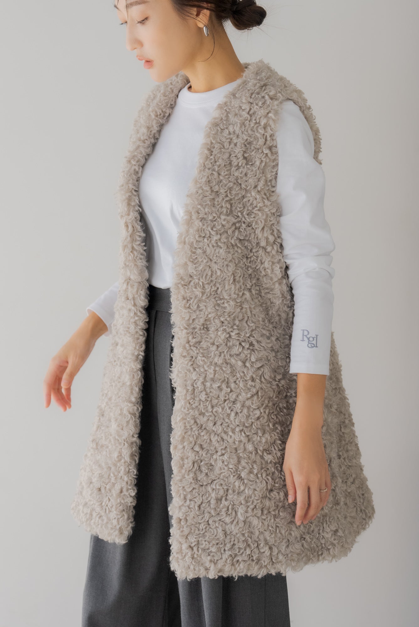 【regleam】新品　リグリーム　プードルベスト　ライトグレー プードルベスト｜POODLE VESTの通販｜regleam