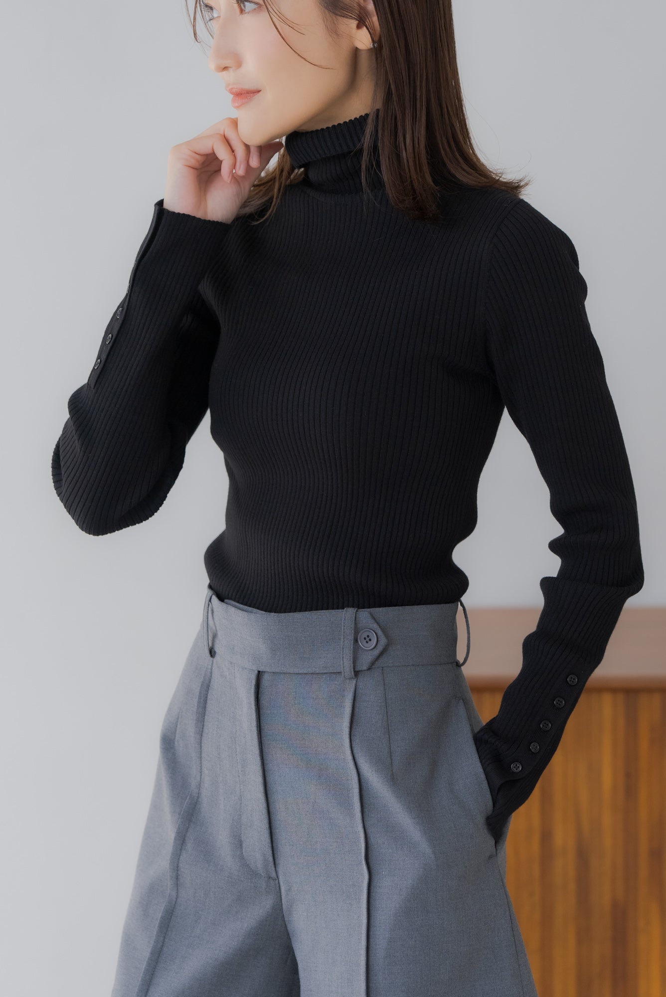 リブタートルネック｜RIBBED TURTLE NECKの通販｜regleam