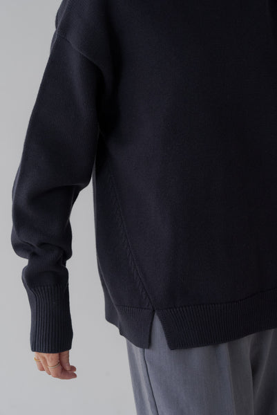 【12月9日(火)20:00〜 販売開始】ハイネックボタンニット｜HIGH-NECK BUTTON KNIT