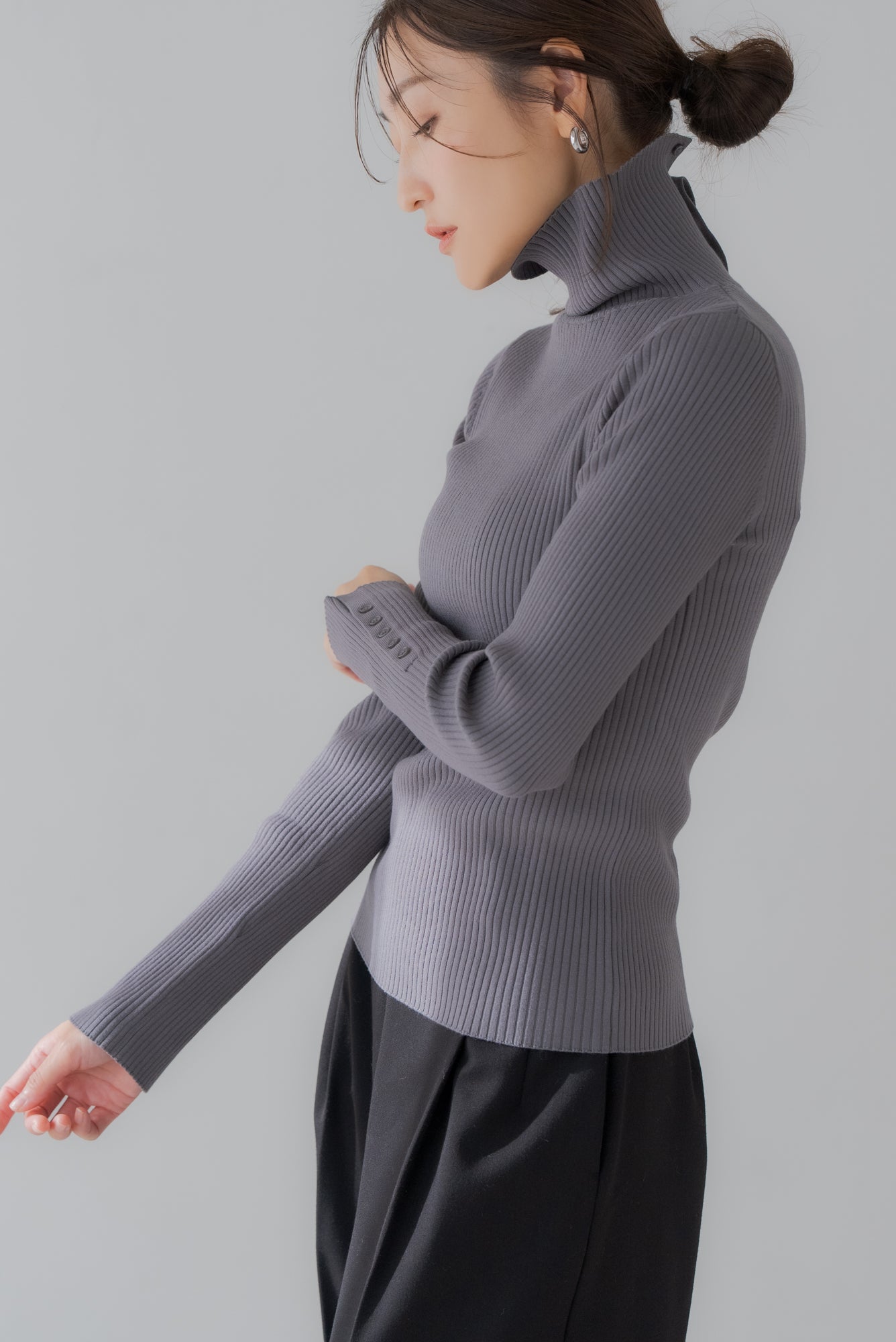 REGLEAMリブタートルネック RIBBED TURTLE NECK S リブタートルネック｜RIBBED TURTLE NECKの通販｜regleam