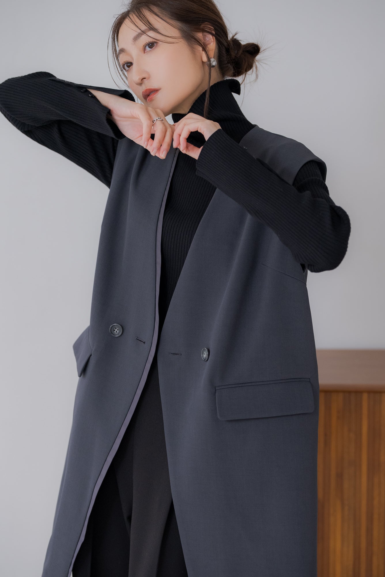 regleam LAYERED GILET レイヤード風ジレ レイヤード風ジレ｜LAYERED GILETの通販｜regleam