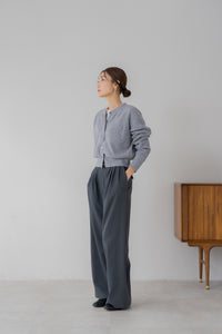 サイドファスナータックワイドパンツ｜SIDE ZIPPER TUCK WIDE PANTSの