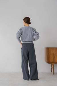 サイドファスナータックワイドパンツ｜SIDE ZIPPER TUCK WIDE PANTSの