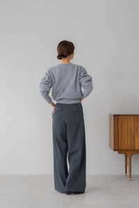 サイドファスナータックワイドパンツ｜SIDE ZIPPER TUCK WIDE PANTSの