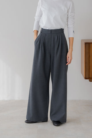 【12月23日(月)20:00〜 販売開始】サイドファスナータックワイドパンツ｜SIDE ZIPPER TUCK WIDE PANTS