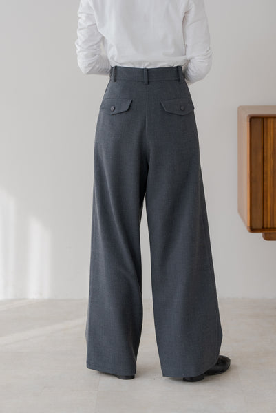 【12月23日(月)20:00〜 販売開始】サイドファスナータックワイドパンツ｜SIDE ZIPPER TUCK WIDE PANTS