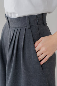 サイドファスナータックワイドパンツ｜SIDE ZIPPER TUCK WIDE PANTSの
