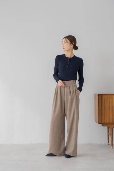 【12月23日(月)20:00〜 販売開始】サイドファスナータックワイドパンツ｜SIDE ZIPPER TUCK WIDE PANTS