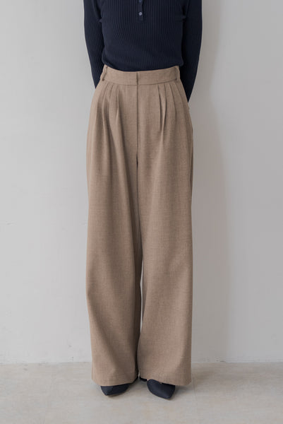 【12月23日(月)20:00〜 販売開始】サイドファスナータックワイドパンツ｜SIDE ZIPPER TUCK WIDE PANTS