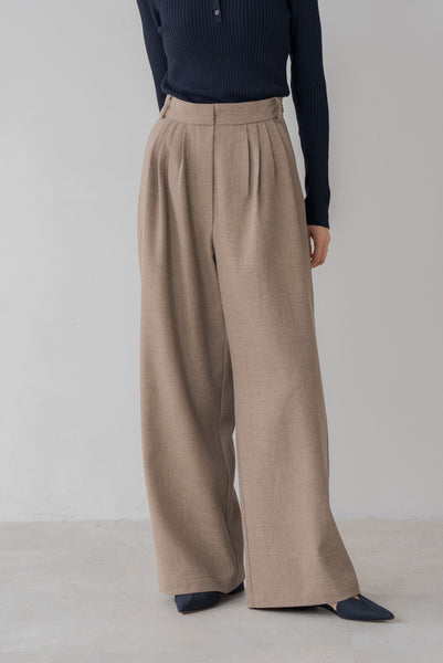 【12月23日(月)20:00〜 販売開始】サイドファスナータックワイドパンツ｜SIDE ZIPPER TUCK WIDE PANTS