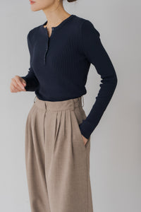 サイドファスナータックワイドパンツ｜SIDE ZIPPER TUCK WIDE PANTSの