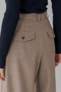 サイドファスナータックワイドパンツ｜SIDE ZIPPER TUCK WIDE PANTSの