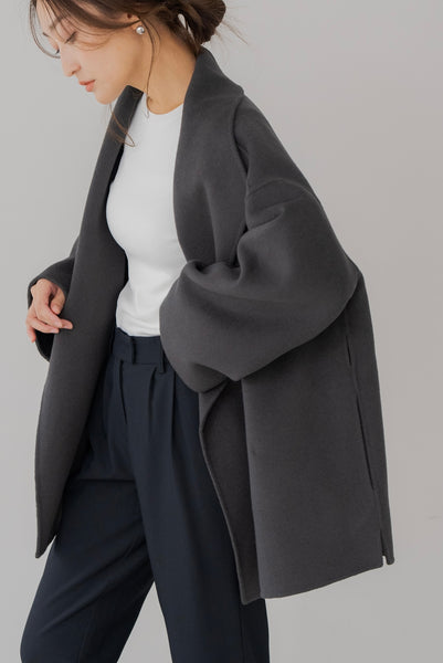 【9月8日(月)20:00〜 先行予約開始】ストール付きショートコート｜STOLE SHORT COAT