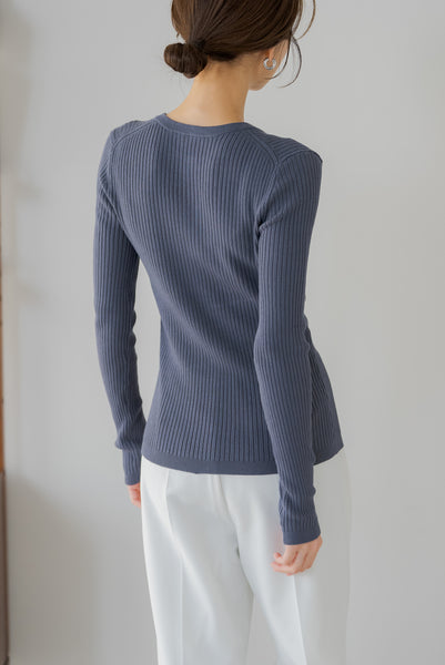 【2月12日(水)20:00〜 販売開始】ヘンリーネックニット｜HENLEY NECK KNIT