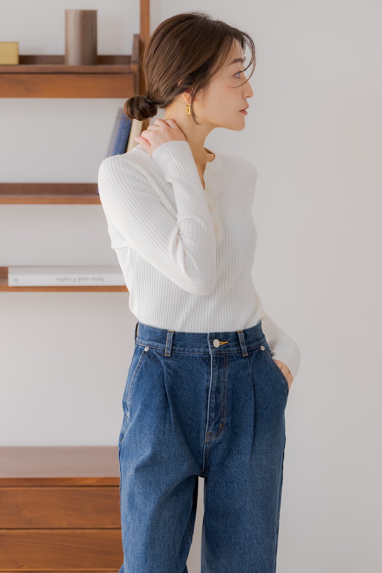 regleam ヘンリーネックニット｜HENLEY NECK KNIT ヘンリーネックニット｜HENLEY NECK KNITの通販｜regleam