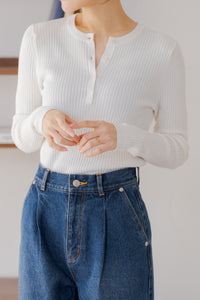 ヘンリーネックニット｜HENLEY NECK KNITの通販｜regleam