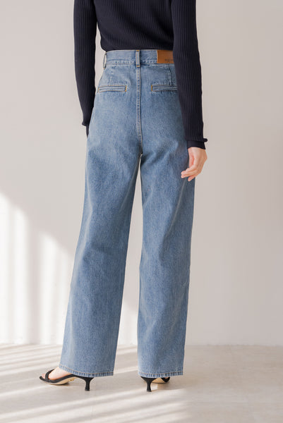 【2月12日(水)20:00〜 販売開始】タックワイドデニム｜TUCK WIDE  DENIM