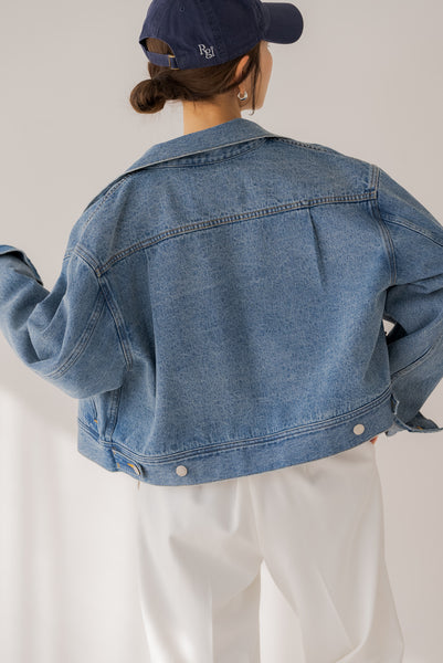 【2月12日(水)20:00〜 販売開始】タックデニムジャケット｜TUCK DENIM JACKET